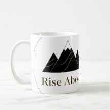 Taza Premium ‘Rise Above’ – Minimalista, Elegante 