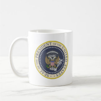 De Café taza presidencial falsa del sello