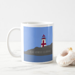De Café Taza principal del faro del puerto