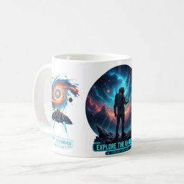 De Café Taza profunda astronauta cósmico explorador espaci