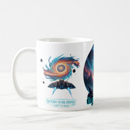 De Café Taza profunda astronauta cósmico explorador espaci