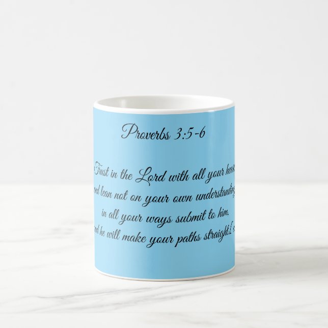 De Café Taza Proverbios 3:5-6 (Centro)