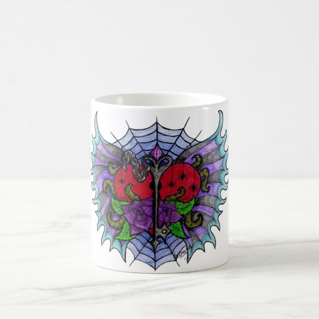 De Café Taza Psyko-Daizie Corazón Alado (Centro)