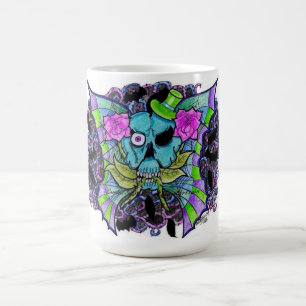 De Café Taza Psyko-Daizie Skull & Roses