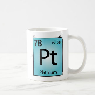 De Café Taza (Pt) del elemento del platino