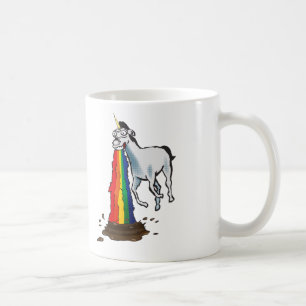 De Café Taza Puking del unicornio