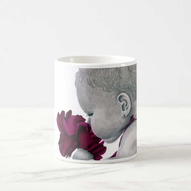 De Café Taza púrpura del chica 1 (Centro)