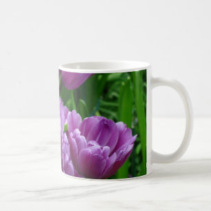 De Café Taza púrpura del tulipán