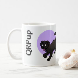 De Café Taza QRPup - Terrier Negro