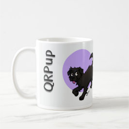 De Café Taza QRPup - Terrier Negro