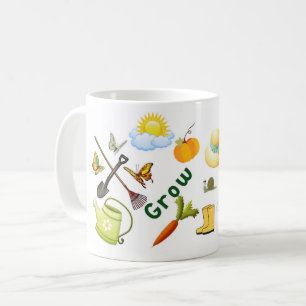De Café Taza que cultiva un huerto