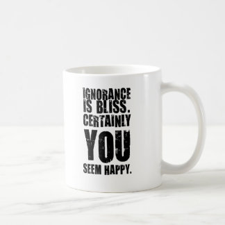 De Café Taza que insulta #6 - ignorancia. Regalo inusual