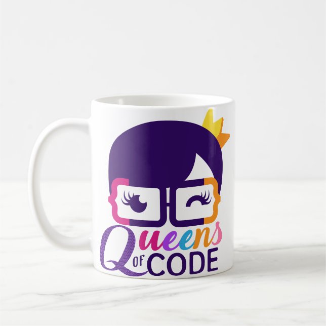 De Café Taza Queens of Code (Izquierda)