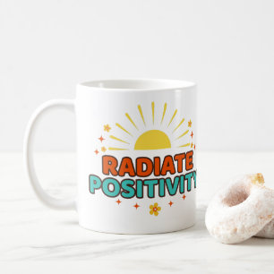 De Café Taza Radiar Positividad
