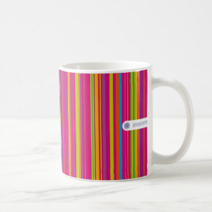 De Café Taza rayada del caramelo