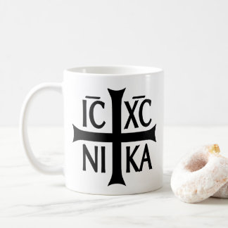 De Café Taza regalo ICXC NIKA Cristo bizantino 