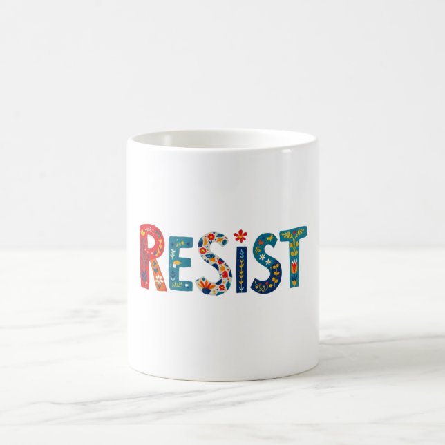 De Café taza RESIST (Centro)