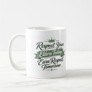 De Café Taza Respeta a tus Mayores Taza Regalo para Abue