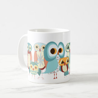 De Café Taza retra del búho del Búho-uno-Día