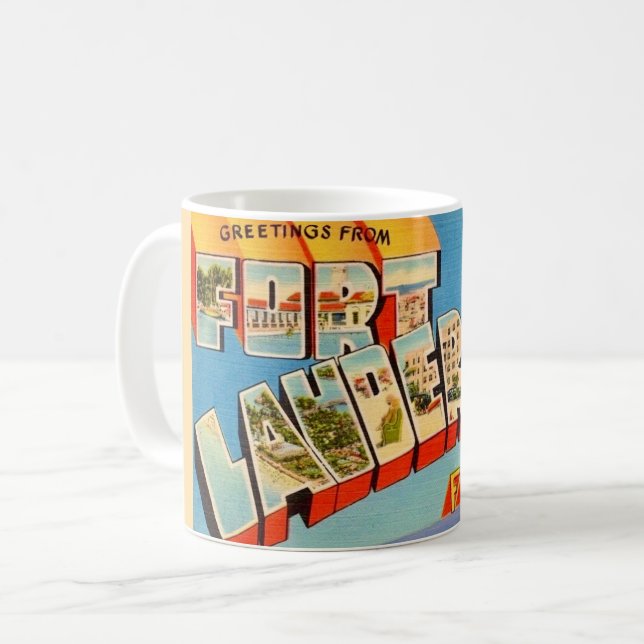 De Café Taza Retro Ft Lauderdale Florida (Anverso izquierdo)