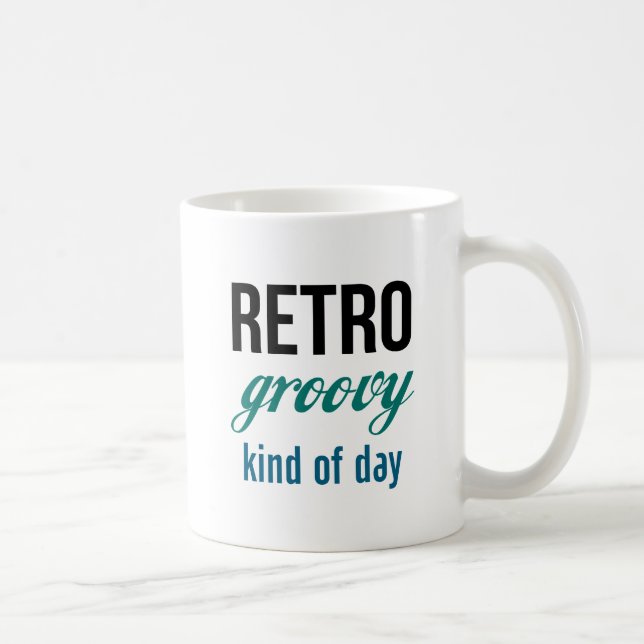 De Café Taza Retro Groovy (Derecha)