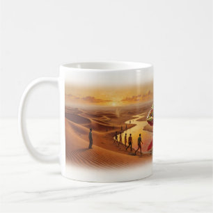 De Café Taza Río del Cambio del Camaleón Gigante del Desie