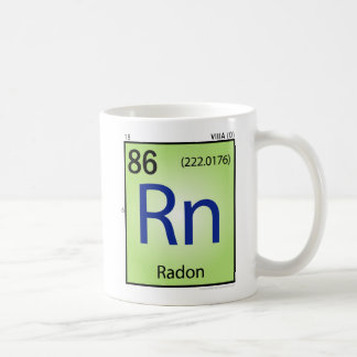 De Café Taza (Rn) del elemento del radón