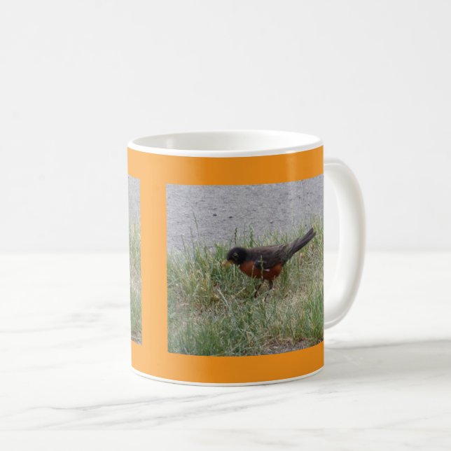 De Café Taza Robin en la hierba (Anverso derecho)