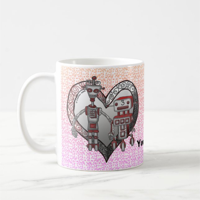 De Café Taza Robot Love  (Izquierda)