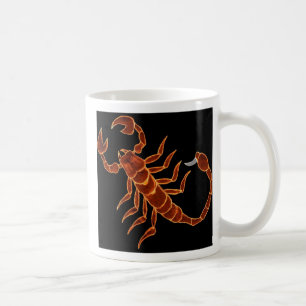 De Café Taza roja del escorpión