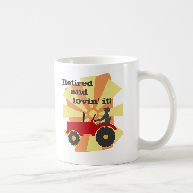De Café Taza roja o verde del retiro del tractor (Derecha)
