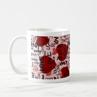 De Café Taza roja y negra