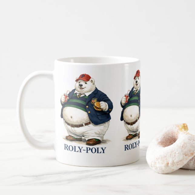De Café Taza Roly Poly (Con donut)