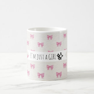 De Café Taza rosa lazo