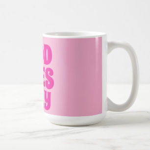 De Café taza rosa linda que te hace sonreír al instante