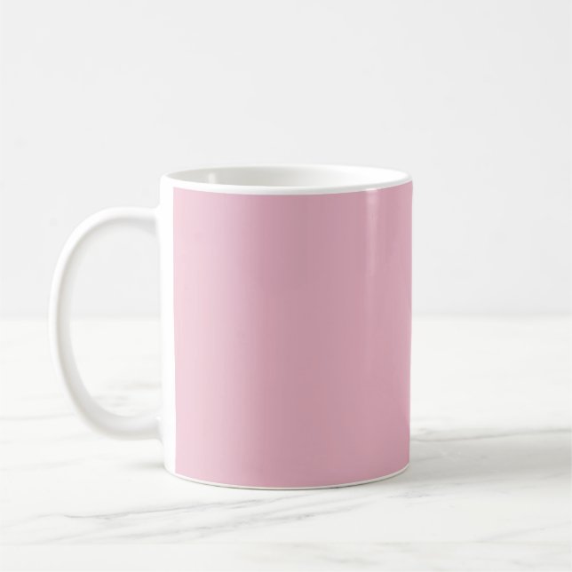 De Café Taza rosa suave sólido (Izquierda)