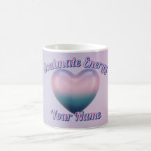 Taza rosa y morada con estética personalizada