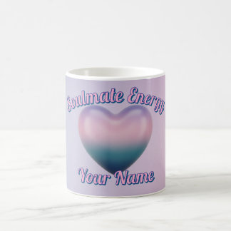 De Café Taza rosa y morada con estética personalizada