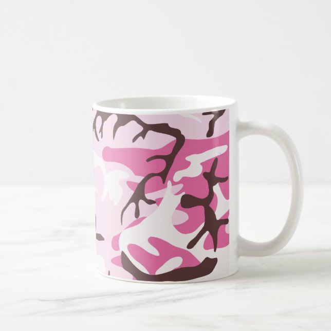 De Café Taza rosada del camuflaje (Derecha)