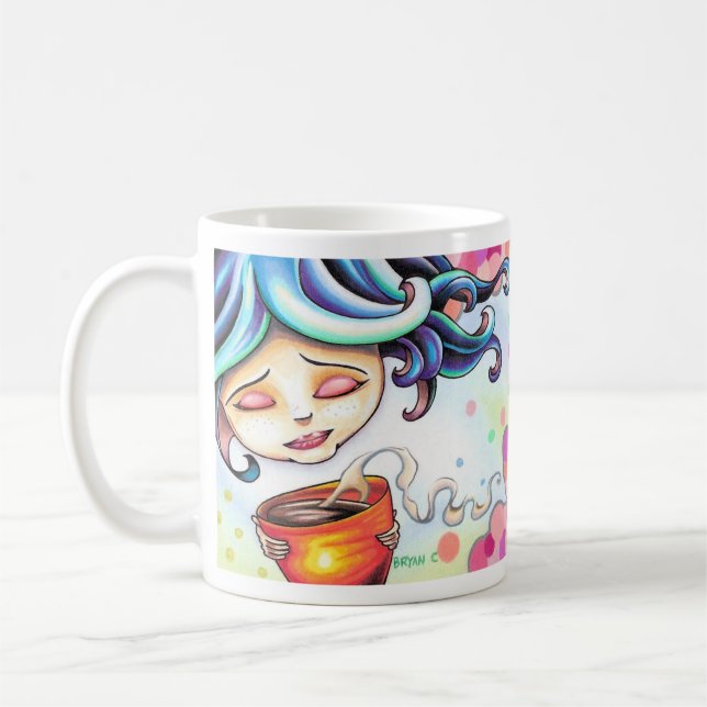 De Café Taza rosada del estallido (Izquierda)