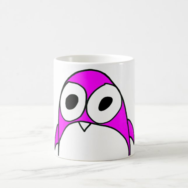 De Café Taza rosada del pingüino (Centro)