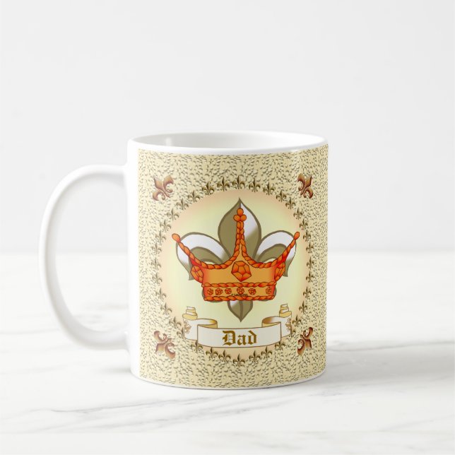 De Café taza Royalty King Crown Papá (Izquierda)