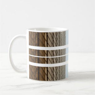 De Café Taza Rustic Woodstripe