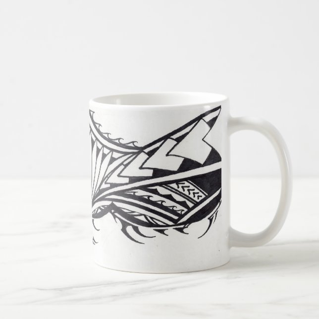 De Café Taza samoana del diseño (Derecha)
