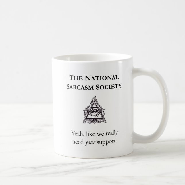 De Café Taza sarcástica - la sociedad nacional del (Derecha)