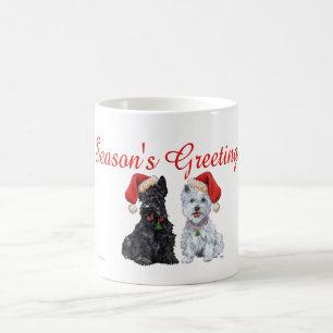 De Café Taza Scottish y West Highland White Terrier