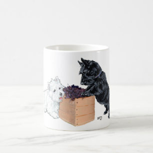 De Café Taza Scottish y West Highland White Terrier