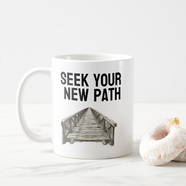 De Café taza Seek Your New Path (Con donut)