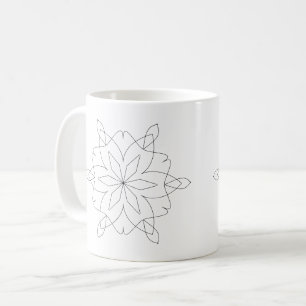 De Café Taza - Sencillos Mandalas para Colorear