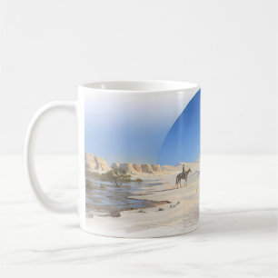 De Café Taza Serenidad del Desierto Pálido Un Caballo Sin
